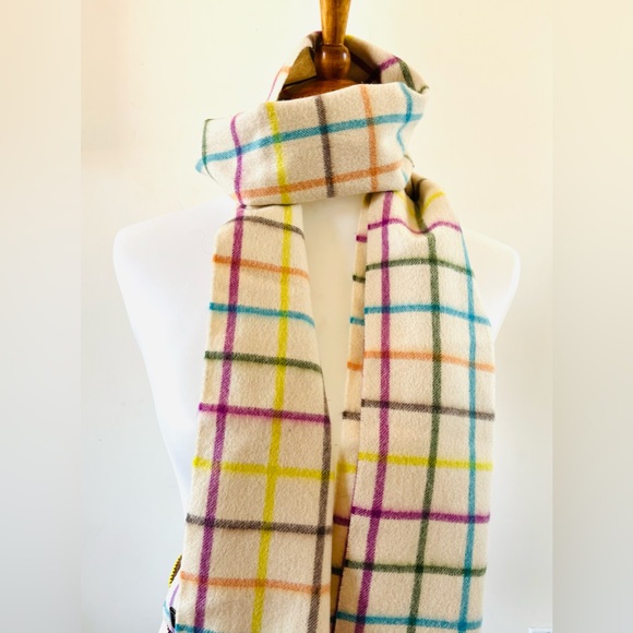 COACH 1941 Wool & Cashmere Plaid Scarf - Picture 1 of 7